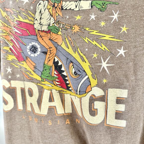 Strange Brew Shreveport LA Brewery Graphic T Shirt Mens XL Keep It Strange Alien - Picture 12 of 12